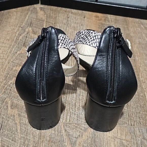 Cole Haan Zippered Strappy Heels Size 10 - Picture 6 of 12